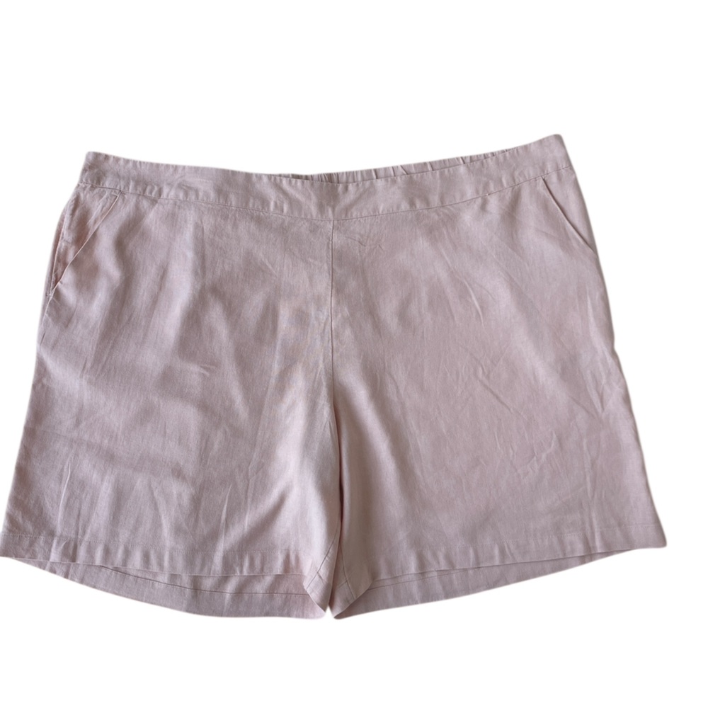 Bridgehampton Isaac Mizrahi Live Women’s Linen Blend Short 30WP Pockets 9" New